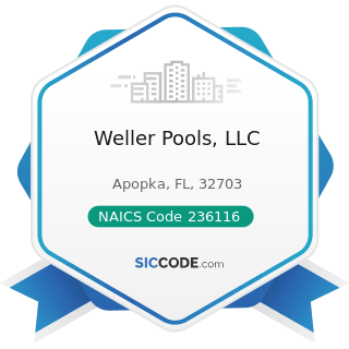 Weller Pools, LLC - NAICS Code 236116 - New Multifamily Housing Construction (except For-Sale...