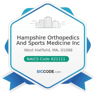 Hampshire Orthopedics And Sports Medicine Inc - NAICS Code 621111 - Offices of Physicians...
