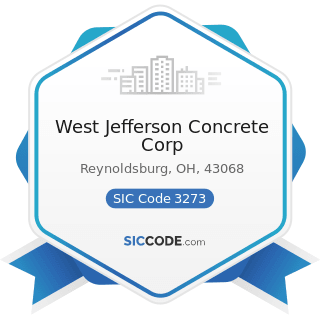 West Jefferson Concrete Corp - SIC Code 3273 - Ready-Mixed Concrete