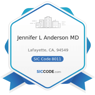 Jennifer L Anderson MD - SIC Code 8011 - Offices and Clinics of Doctors of Medicine