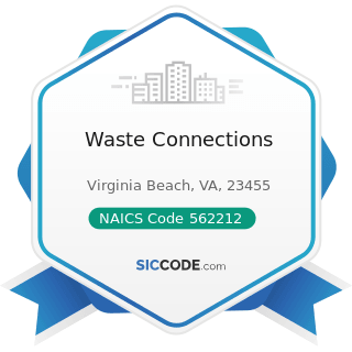 Waste Connections - NAICS Code 562212 - Solid Waste Landfill