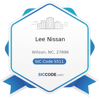 Lee Nissan - SIC Code 5511 - Motor Vehicle Dealers (New and Used)