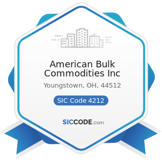 American Bulk Commodities Inc - SIC Code 4212 - Local Trucking without Storage