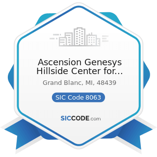 Ascension Genesys Hillside Center for Behavioral Health - SIC Code 8063 - Psychiatric Hospitals