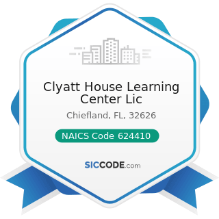 Clyatt House Learning Center Lic - NAICS Code 624410 - Child Care Services