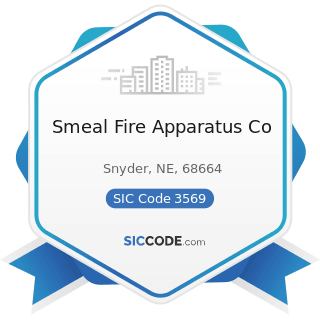 Smeal Fire Apparatus Co - SIC Code 3569 - General Industrial Machinery and Equipment, Not...