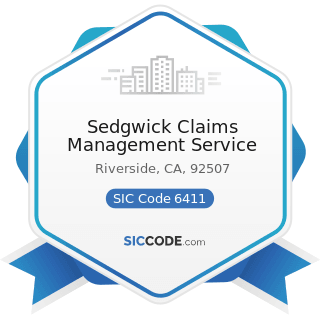 Sedgwick Claims Management Service - SIC Code 6411 - Insurance Agents, Brokers and Service