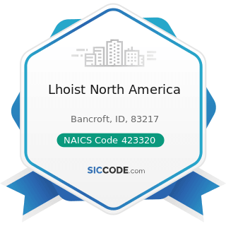 Lhoist North America - NAICS Code 423320 - Brick, Stone, and Related Construction Material...