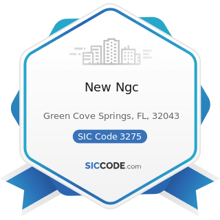 New Ngc - SIC Code 3275 - Gypsum Products