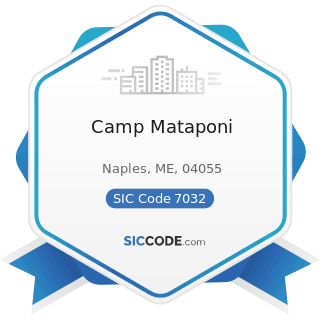 Camp Mataponi - SIC Code 7032 - Sporting and Recreational Camps
