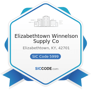 Elizabethtown Winnelson Supply Co - SIC Code 5999 - Miscellaneous Retail Stores, Not Elsewhere...