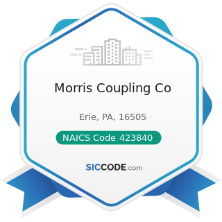Morris Coupling Co - NAICS Code 423840 - Industrial Supplies Merchant Wholesalers