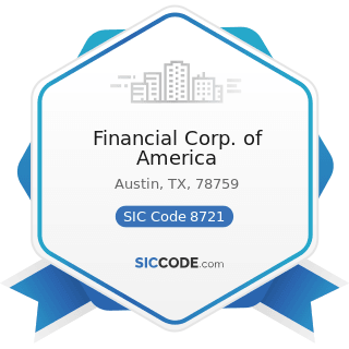 Financial Corp. of America - SIC Code 8721 - Accounting, Auditing, and Bookkeeping Services