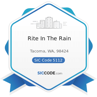 Rite In The Rain - SIC Code 5112 - Stationery and Office Supplies