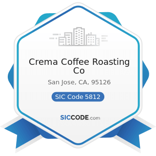 Crema Coffee Roasting Co - SIC Code 5812 - Eating Places