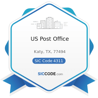 US Post Office - SIC Code 4311 - United States Postal Service