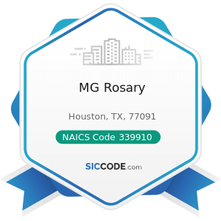 MG Rosary - NAICS Code 339910 - Jewelry and Silverware Manufacturing