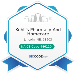 Kohll's Pharmacy And Homecare - NAICS Code 446110 - Pharmacies and Drug Stores