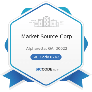 Market Source Corp - SIC Code 8742 - Management Consulting Services