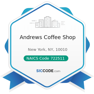 Andrews Coffee Shop - NAICS Code 722511 - Full-Service Restaurants