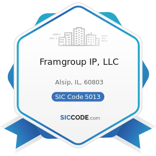 Framgroup IP, LLC - SIC Code 5013 - Motor Vehicle Supplies and New Parts