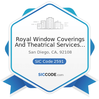 Royal Window Coverings And Theatrical Services Inc - SIC Code 2591 - Drapery Hardware and Window...