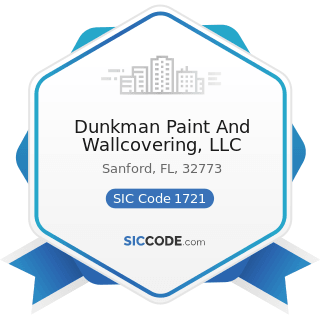 Dunkman Paint And Wallcovering, LLC - SIC Code 1721 - Painting and Paper Hanging