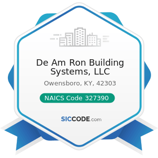 De Am Ron Building Systems, LLC - NAICS Code 327390 - Other Concrete Product Manufacturing