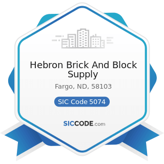 Hebron Brick And Block Supply - SIC Code 5074 - Plumbing and Heating Equipment and Supplies...