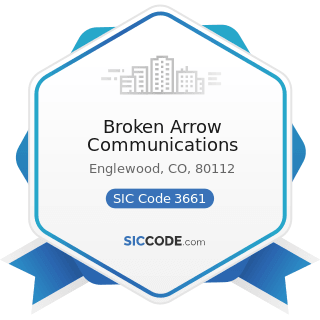 Broken Arrow Communications - SIC Code 3661 - Telephone and Telegraph Apparatus