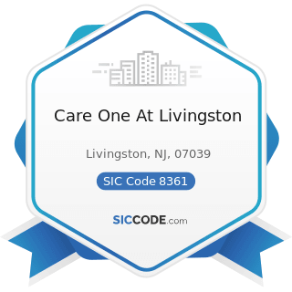 Care One At Livingston - SIC Code 8361 - Residential Care