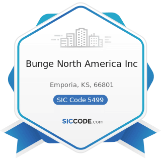 Bunge North America Inc - SIC Code 5499 - Miscellaneous Food Stores