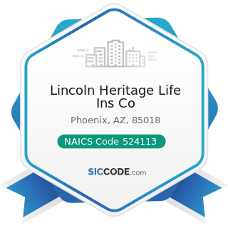 Lincoln Heritage Life Ins Co - NAICS Code 524113 - Direct Life Insurance Carriers