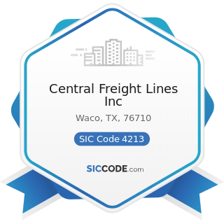 Central Freight Lines Inc - SIC Code 4213 - Trucking, except Local