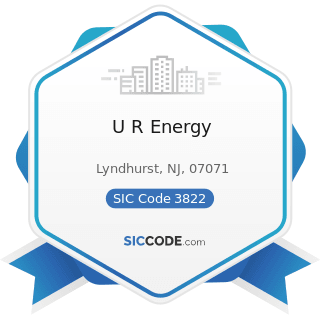 U R Energy - SIC Code 3822 - Automatic Controls for Regulating Residential and Commercial...