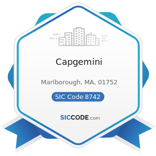 Capgemini - SIC Code 8742 - Management Consulting Services