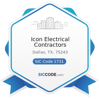 Icon Electrical Contractors - SIC Code 1731 - Electrical Work