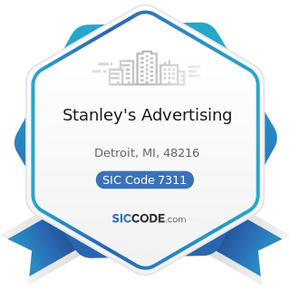 Stanley's Advertising - SIC Code 7311 - Advertising Agencies