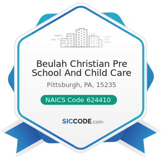 Beulah Christian Pre School And Child Care - NAICS Code 624410 - Child Care Services