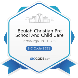 Beulah Christian Pre School And Child Care - SIC Code 8351 - Child Day Care Services