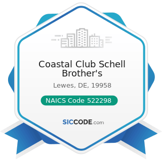 Coastal Club Schell Brother's - NAICS Code 522298 - All Other Nondepository Credit Intermediation