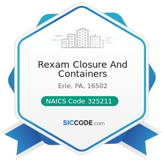 Rexam Closure And Containers - NAICS Code 325211 - Plastics Material and Resin Manufacturing