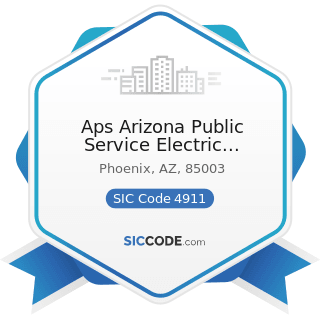 Aps Arizona Public Service Electric Company - SIC Code 4911 - Electric Services