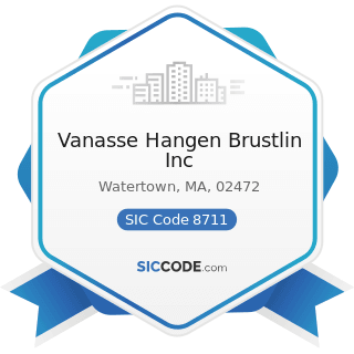 Vanasse Hangen Brustlin Inc - SIC Code 8711 - Engineering Services