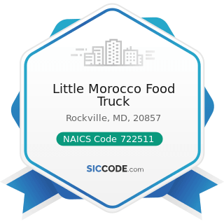 Little Morocco Food Truck - NAICS Code 722511 - Full-Service Restaurants