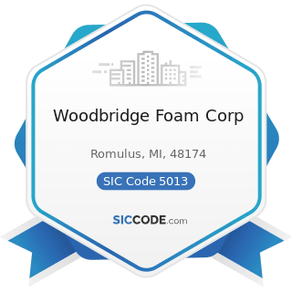 Woodbridge Foam Corp - SIC Code 5013 - Motor Vehicle Supplies and New Parts