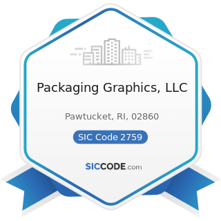 Packaging Graphics, LLC - SIC Code 2759 - Commercial Printing, Not Elsewhere Classified
