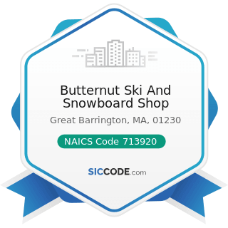 Butternut Ski And Snowboard Shop - NAICS Code 713920 - Skiing Facilities