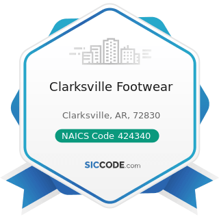 Clarksville Footwear - NAICS Code 424340 - Footwear Merchant Wholesalers