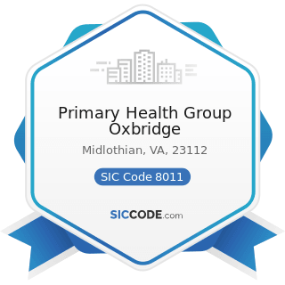 Primary Health Group Oxbridge - SIC Code 8011 - Offices and Clinics of Doctors of Medicine